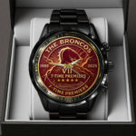 Brisbane Broncos 2025 Premiership Black Stainless Steel Watch - TANTN17613