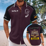 Brisbane Broncos 2025 Premiership Short Sleeve Button-Down Shirt – TANTN17703