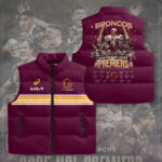 Brisbane Broncos 2025 Premiership 3D Sleeveless Down Jacket - TANTN17684