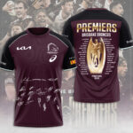 Brisbane Broncos 2025 Premiership 3D Apparel - TANTN17904