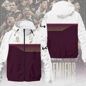 Brisbane Broncos 3D Windbreaker Jacket - MAITM13333