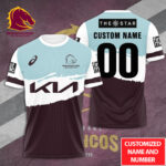 Personalized Brisbane Broncos 3D Apparel - TANTN 7303