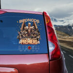 Brisbane Broncos Premiers 2025 3D Car Sticker - TANTN17387