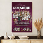 Brisbane Broncos Premiers 2025 Rectangle Canvas With Inner Frame - TANTN17893