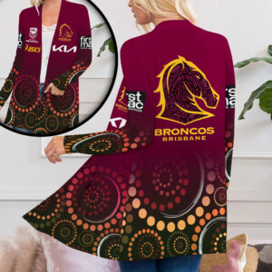 Brisbane Broncos Women's Patch Pocket Cardigan - VANDH 476