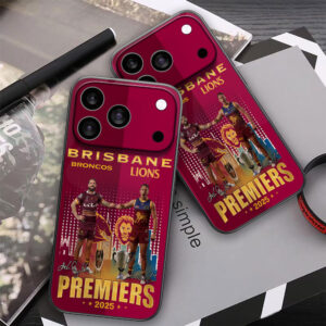 Brisbane Broncos x Brisbane Lions 2025 Premiers Phone Case – MAITM13455