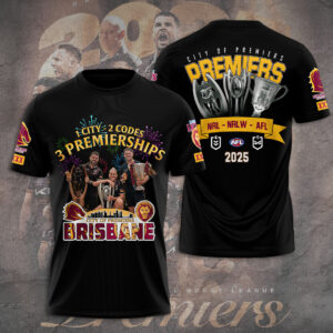 Brisbane Broncos x Brisbane Lions Premiers 2025 3D Apparel - TANTN17467