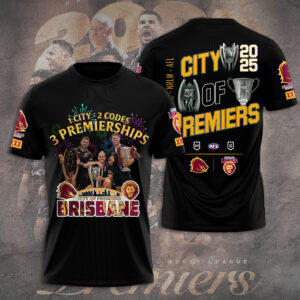 Brisbane Broncos x Brisbane Lions Premiers 2025 3D Apparel - TANTN17468