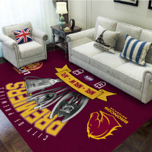Brisbane Broncos x Brisbane Lions Premiers 2025 Rectangular Rug - TANTN17384