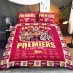 Brisbane Lions 2025 AFL Premiers 3-Piece Duvet Bedding Set - HOATT13754