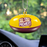 Brisbane Lions 2025 Premiers Custom shape 2-sided Acrylic Car Ornament – MAITM13368