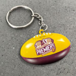 Brisbane Lions 2025 Premiers Custom Shape 2-sided Keychain - MAITM13369