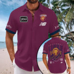 Brisbane Lions 2025 Premiers Short Sleeve Button-Down Shirt - MAITM13459