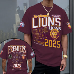 Brisbane Lions 2025 Premiers 3D Apparel - MAITM13370