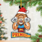 Brisbane Lions Premiers 2025 Custom Shape 2-sided Acrylic Ornament – TANTN17091