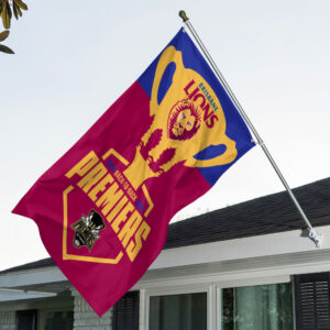 Brisbane Lions Premiers 2025 3D House Flag - TANTN17030