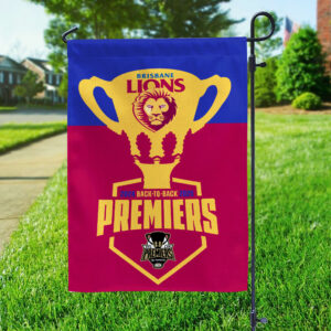 Brisbane Lions Premiers 2025 Double-side Garden Flag - TANTN17029