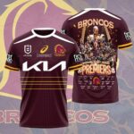 Brisbane Broncos 2025 NRL Premiers 3D Apparel - HOATT13594