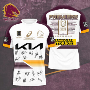 Brisbane Broncos 2025 NRL Premiers 3D Apparel - HOATT13623