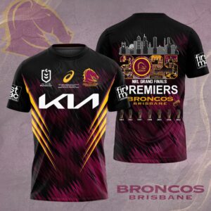 Brisbane Broncos 2025 NRL Premiers 3D Apparel - HOATT14195