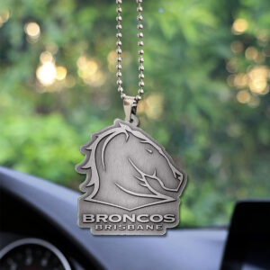 Brisbane Broncos Custom Shape 2-Side Printed Car Ornament - TANTN 4942