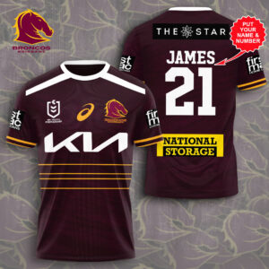 Personalized Brisbane Broncos 3D Apparel - VANDH 3996