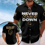 Brisbane Broncos Short Sleeve Button-Down Shirt - TANTN17643