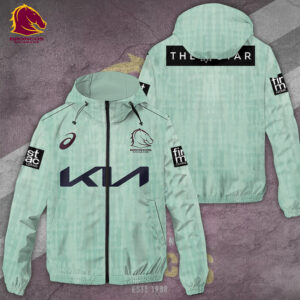 Brisbane Broncos 3D Windbreaker Jacket - TANTN 9677