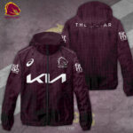 Brisbane Broncos 3D Windbreaker Jacket - TANTN 9678