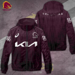 Brisbane Broncos 3D Windbreaker Jacket - TANTN 9678