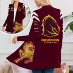 Brisbane Broncos Women's Patch Pocket Cardigan - VANDH 491