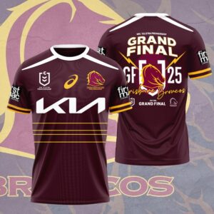 Brisbane Broncos Grand Final 2025 3D Apparel - HOATT13521