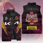 Brisbane Broncos 2025 NRL Premiers 3D Sleeveless Down Jacket - HOATT14022