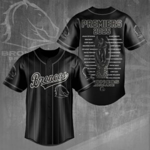 Brisbane Broncos 2025 NRL Premiers Baseball Jersey - HOATT14031
