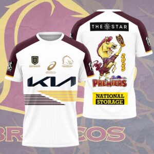 Brisbane Broncos 2025 NRL Premiers 3D Apparel - HOATT13717