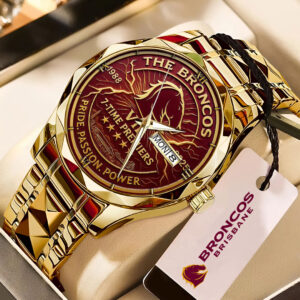Brisbane Broncos 2025 NRL Premiers Alloy Luxury Quartz Watch - HOATT13944