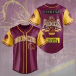 Brisbane Broncos 2025 NRL Premiers Baseball Jersey - HOATT14062