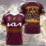 Brisbane Broncos 2025 NRL Premiers 3D Apparel - HOATT14192