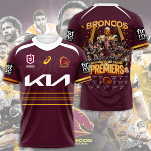 Brisbane Broncos 2025 NRL Premiers 3D Apparel - HOATT14192