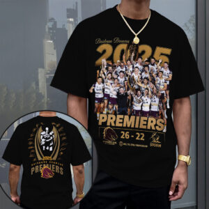 Brisbane Broncos 2025 Premiership 3D Apparel - TANTN17225