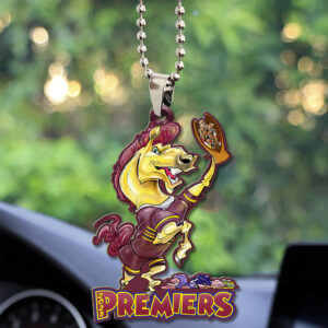 Brisbane Broncos 2025 Premiership Custom Shape 2-sided Acrylic Car Ornament – TANTN17143