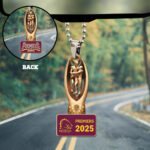 Brisbane Broncos 2025 Premiership Custom Shape 2-sided Acrylic Car Ornament – TANTN17159