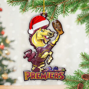 Brisbane Broncos 2025 Premiership Custom Shape 2-sided Acrylic Ornament – TANTN17533