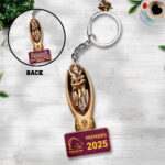 Brisbane Broncos 2025 Premiership Custom Shape 2-sided Keychain - TANTN17158