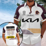 Brisbane Broncos 2025 Premiership Short Sleeve Button-Down Shirt - TANTN17646