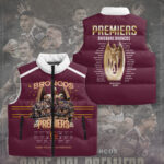 Brisbane Broncos 2025 Premiership 3D Sleeveless Down Jacket - TANTN17685
