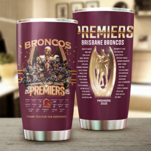 Brisbane Broncos 2025 Premiership Tumbler Cup - TANTN17801