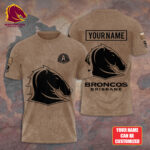 Personalized Brisbane Broncos x Anzac Day 3D Apparel - TANTN 6123