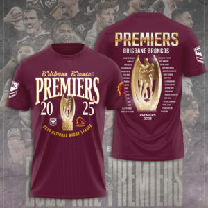 Brisbane Broncos x Brisbane Lions Premiers 2025 3D Apparel - TANTN17234