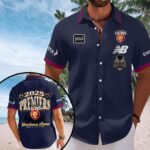 Brisbane Lions 2025 AFL Premiers Short Sleeve Button-Down Shirt - HOATT13881